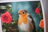 Robin in the Roses