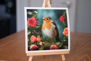 Robin in the Roses